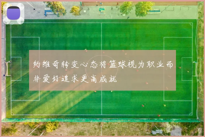 约维奇转变心态将篮球视为职业而非爱好追求更高成就
